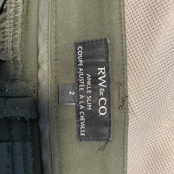 Olive Green Dress Pants, size 2 - Picture 3 of 5